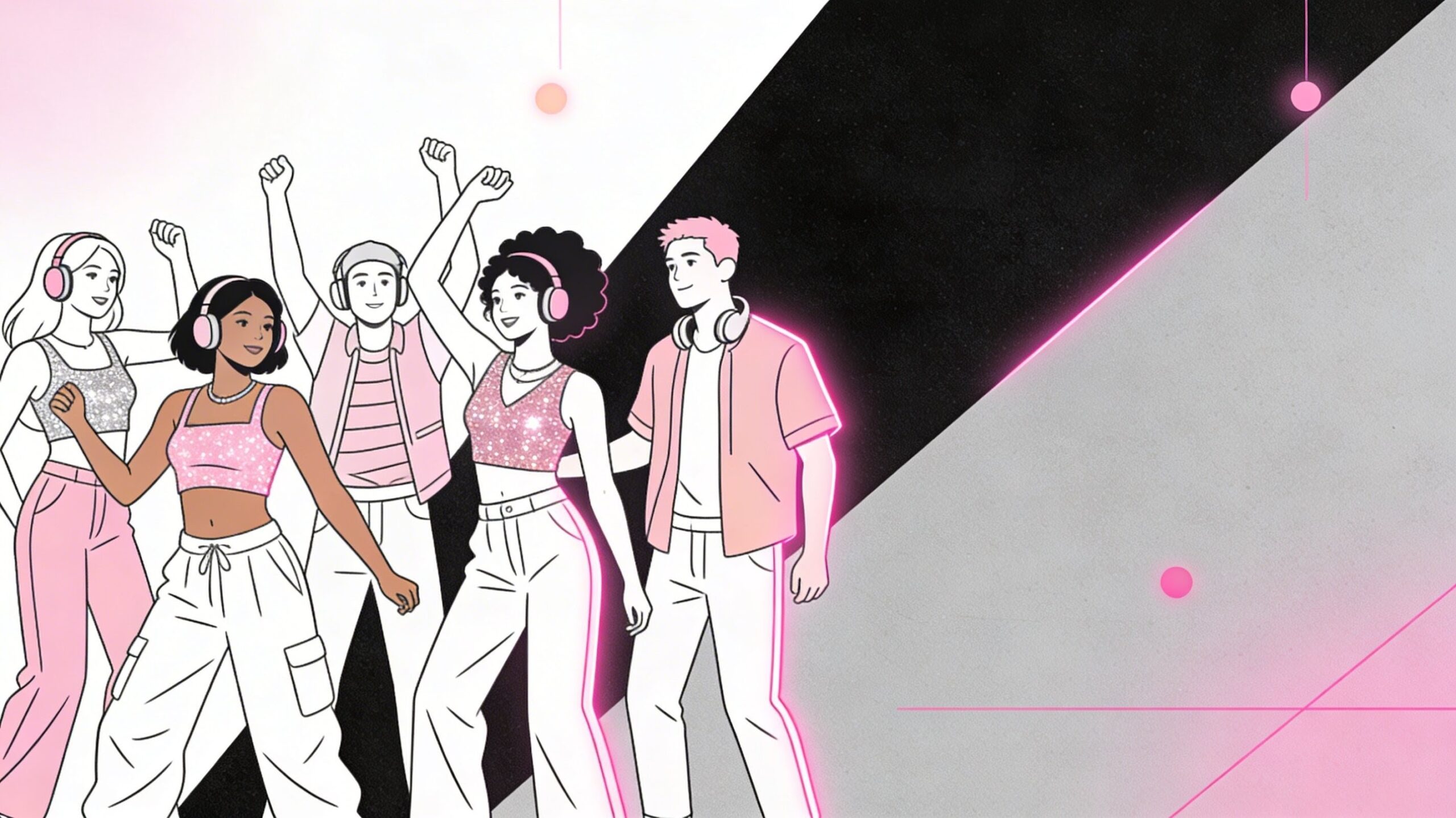 Gemeinsam dancen bei "All you need is bisschen 2000er VIBES"